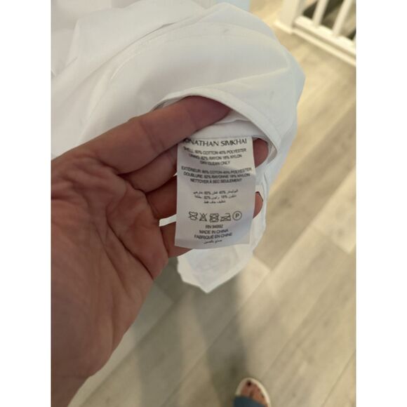 SIMKHAI Jazz Core Cotton Poplin Pintuck Midi-Dress - Picture 9 of 12